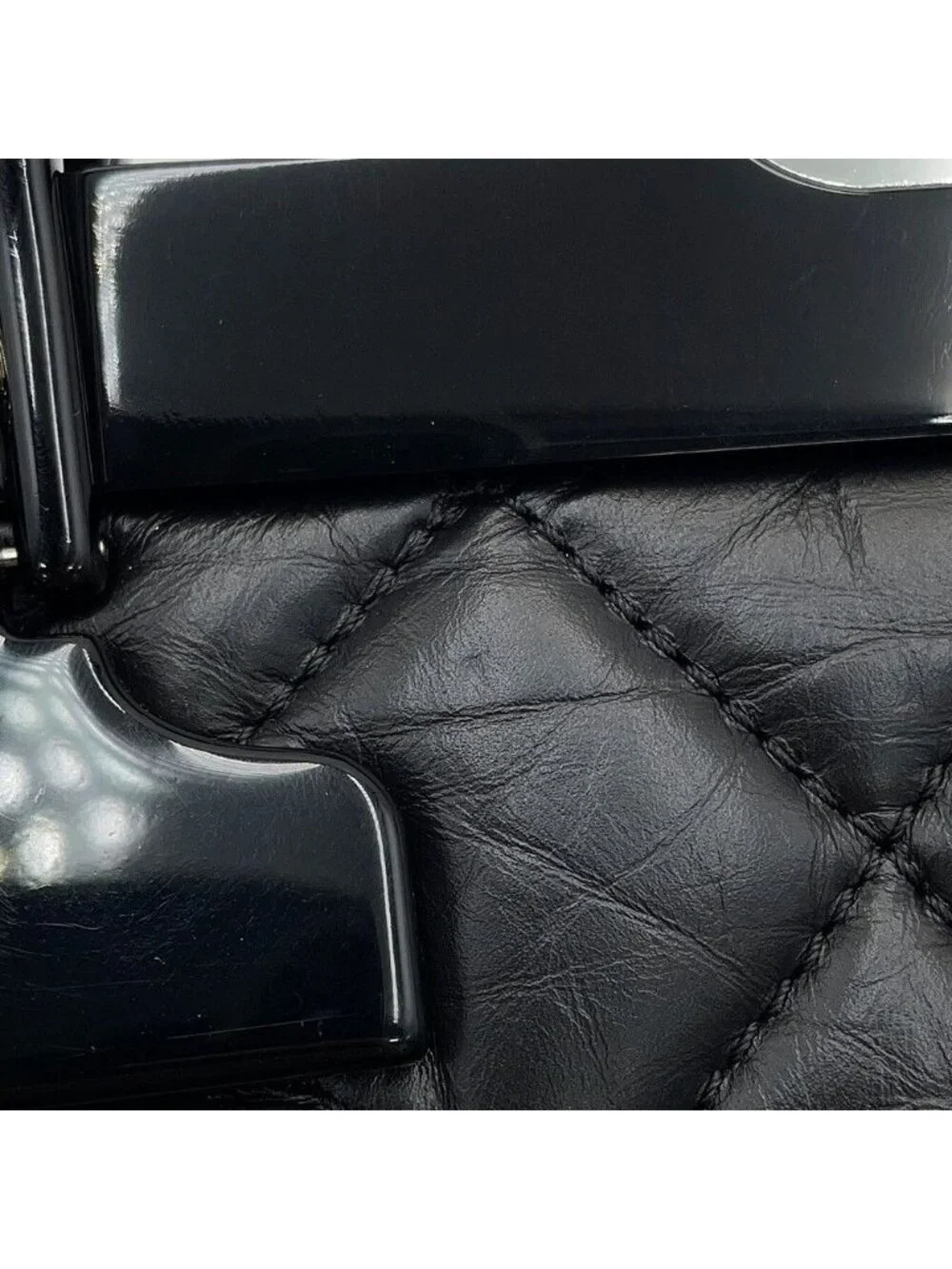 Chanel Chain Shoulder Bag Quilted CC Logo 2.55 Reissue Lambskin Black Limited